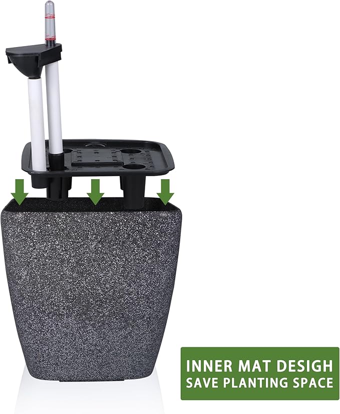 Dexceder 18x17 Self Watering Planter