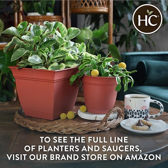 The HC Companies 16 Inch Eclipse Round Planter Pots