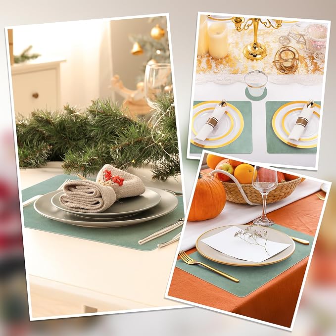 comfoyar Faux Leather Placemats