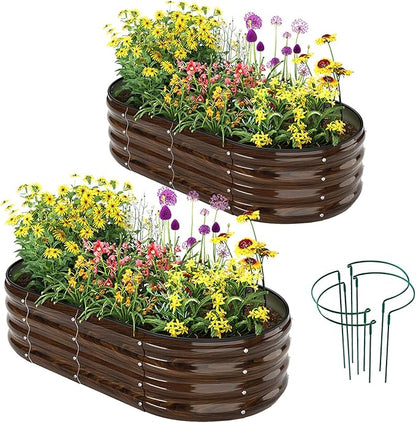 Galvanized Metal Raised Garden Bed Kit
