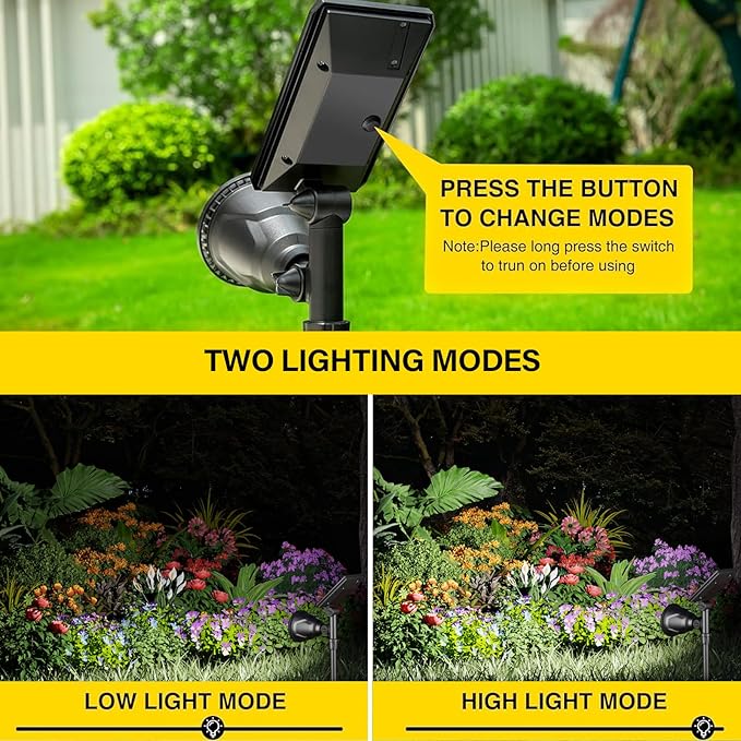 ROSHWEY Solar Spot Lights Outdoor