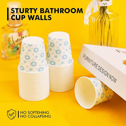 RACETOP 3 oz Bathroom Cups 300 Pack, Small Paper Cups, Disposable, Mini