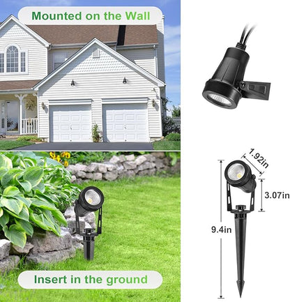 2 Pack Extendable Outdoor Landscape Lights, 12V Low Voltage Landscape Lighting