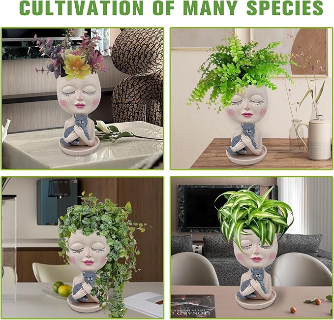 Face Plant Pots Head Planters