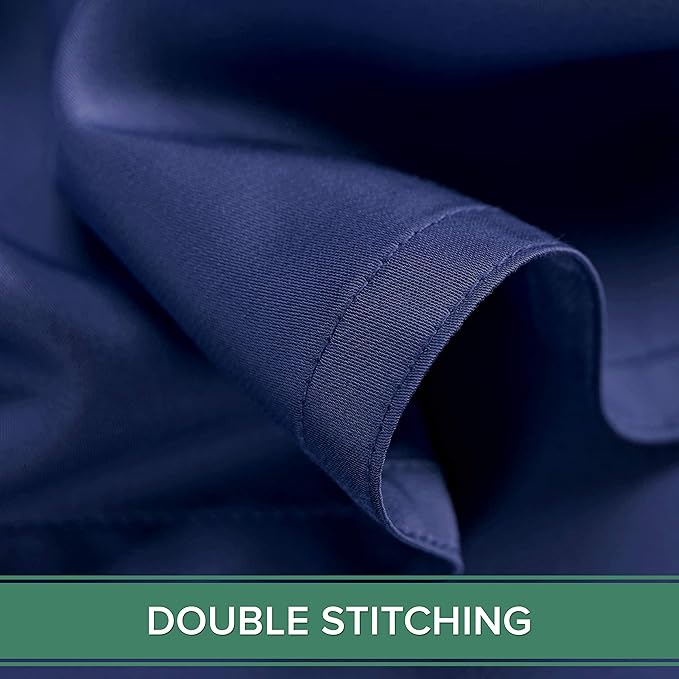 Pure Bamboo Twin Sheets, Genuine 100% Organic Viscose Derived from Bamboo Bed Sheet Set, Luxuriously Soft & Cooling, Double Stitching, 2 Year Quality Promise (Twin, Cobalt Blue)