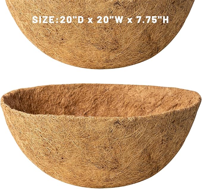 20 Inch Natural Coconut Husk Fiber Liners