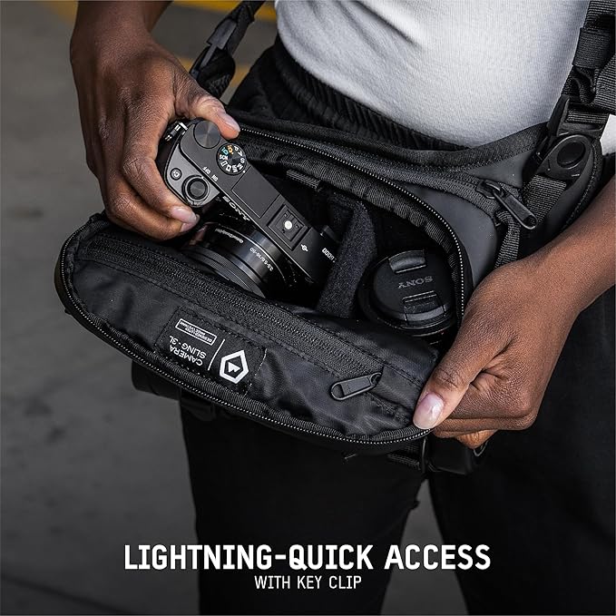 WANDRD ROGUE V1 3L Sling: Compact Camera Sling and Crossbody Bag with Fast Access, 3-Way Carry– Lightweight Everyday Bag Great for Travel, Photography, and Daily Use (Dallol Yellow)