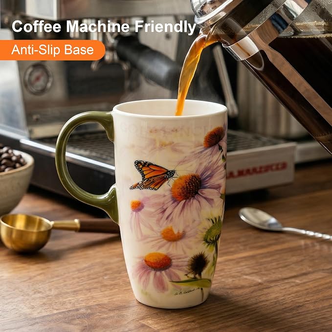 Topadorn Goldfinch Bird Coffee Mug