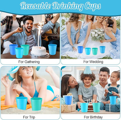 Eccliy 36 Pcs Kids Cups Bulk, 8 oz Plastic Toddler Drinking Cups Unbreakable