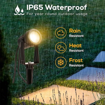 Banord Outdoor Landscape Lighting, 10 Pack Low Voltage LED Spot Lights