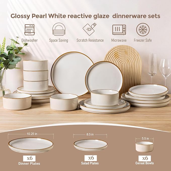 GBHOME Stoneware Dinnerware Sets