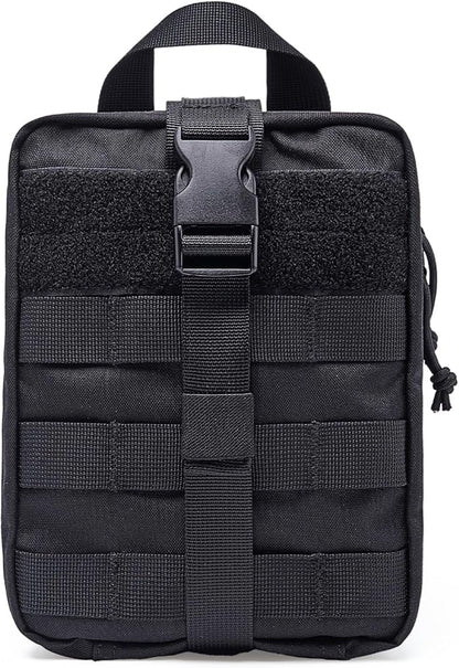 TSPRO MOLLE Tactical Medical Bag First Aid Kit EMT Pouch Rip-Away Utility IFAK Pouches for Military Outdoor Activities (Empty Med Bag Only)