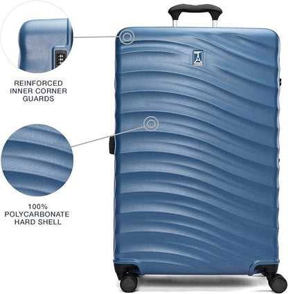 Travelpro Maxlite Air V2 Hardside Expandable Checked Luggage, 8 Spinner Wheels, Lightweight Hard Shell Suitcase, TSA lock, Ensign Blue, Checked Large 28-Inch