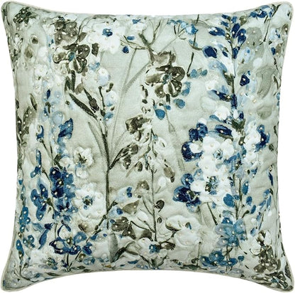 The HomeCentric King/Queen/Twin Blue Decorative Bed Runner CA King 86"x18" Bed Runner Without Pillow Cover, Quilted Bed Scarf on Cotton Fabric - Garden Grace