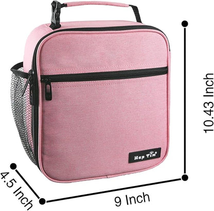 Hap Tim lunchbox for Adult, Insulated Lunch Bag for Women, Reusable Lunch Box, Spacious Lunchbag, Pink (18654-PK)