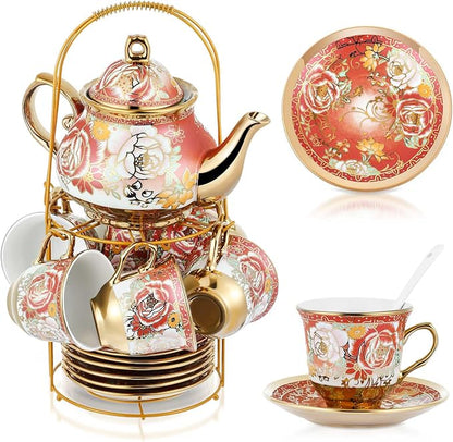Zhehao 20 Pcs Porcelain Tea Set