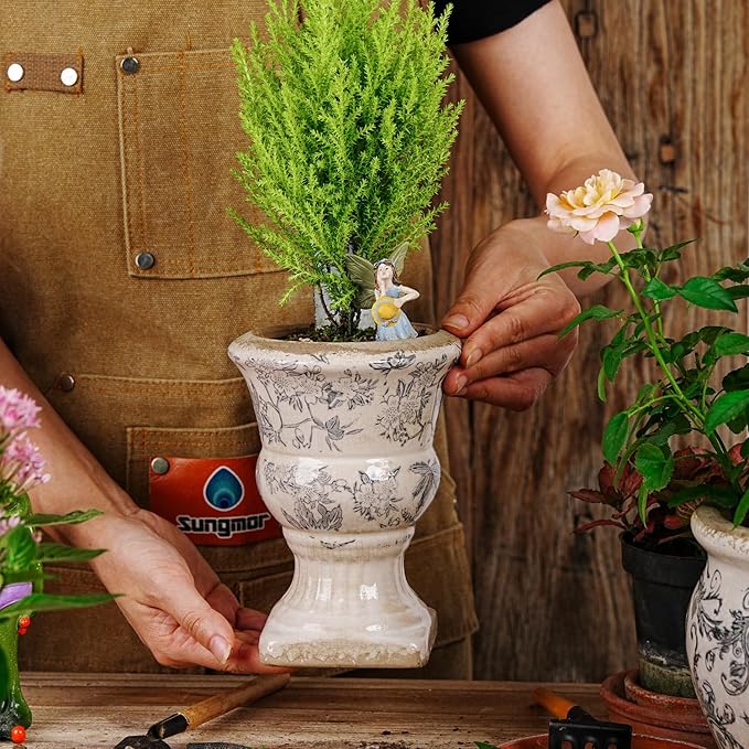 Sungmor Small Ceramic Urn Planter