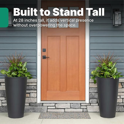 Step2 Tremont Tall Round Tapered Planter, Indoor/Outdoor Plants, Efficient