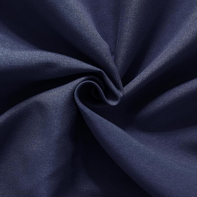 Bed Skirt Queen Size Ruffled Bed Skirt with Split Corners, 18 Inch Drop Dust Ruffle Bed Skirt with Platform, Blue (Queen - 18" Drop)