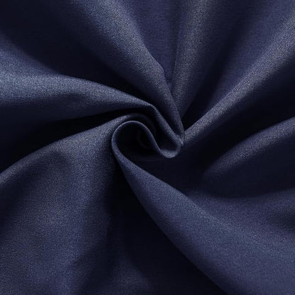 Bed Skirt Queen Size Ruffled Bed Skirt with Split Corners, 18 Inch Drop Dust Ruffle Bed Skirt with Platform, Blue (Queen - 18" Drop)
