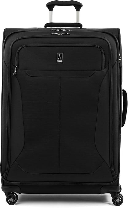 Travelpro Tourlite Softside 29-Inch, Large Checked Expandable Luggage with 4 Spinner Wheels, Lightweight Suitcase, Black