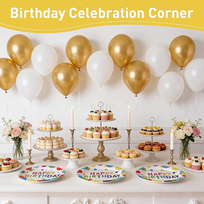 100 Pcs Disposable Birthday Party Tableware Set