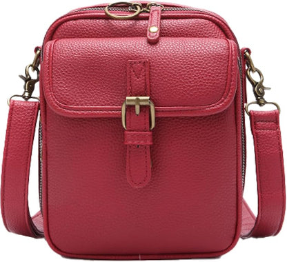 1060 Leather Crossbody Bags for Women Anti-Theft Vegan Purse with Card Slots, Travel Shoulder Bag, Waterproof Crossbody Purse