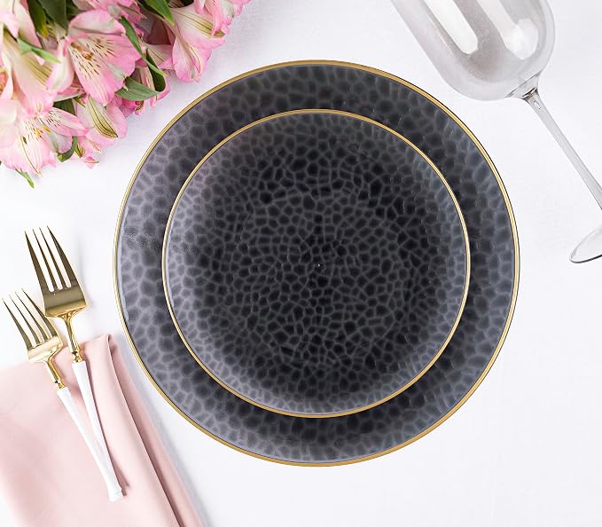 PLASTICPRO 64 Piece Combo Plate Set includes 32-7'' inch Plates & 32-10'' inch
