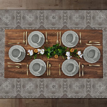 TP 18-Piece Dinnerware Set, Melamine Dishes Set