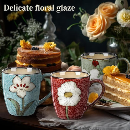 Maxdot 12oz Ceramic Coffee Mugs, Glazing Process Coffee Cup