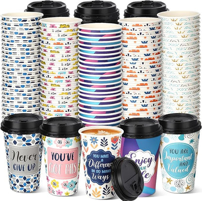 50 Pack 16 oz Disposable Coffee Cups