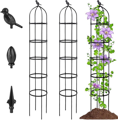 2-Pack 6.7FT Garden Obelisk Trellis