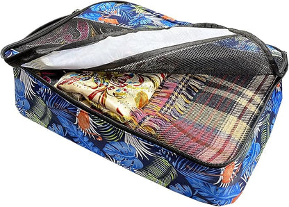 5 Set Packing Cubes for Travel Large Suitcase Luggage Organizer Bags Travel Accessories Vacation 4 Cubes 1 Laundry Pouch Bag