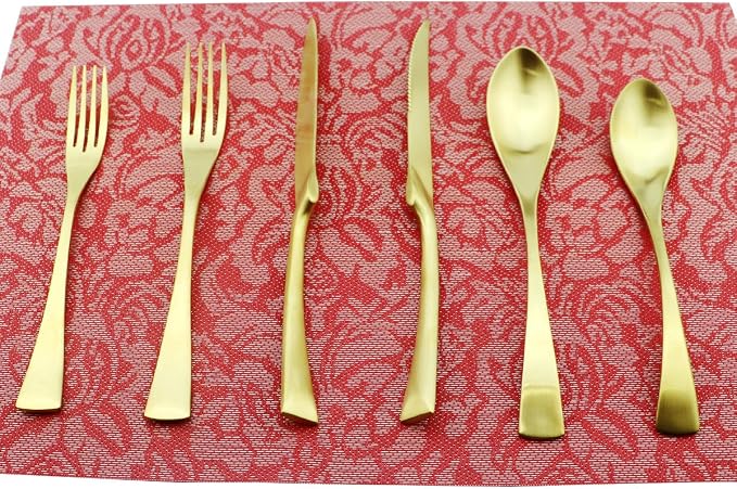 24-Piece Flatware Set, Extra Thick Heavy Duty