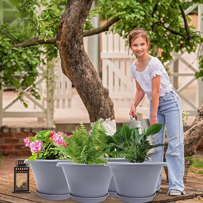 Quarut 12 Inch Large Planter Pot