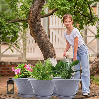 Quarut 12 Inch Large Planter Pot
