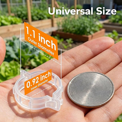100pcs Tomato Clips for Climbing plants, Plastic Trellis Plant Support Clips