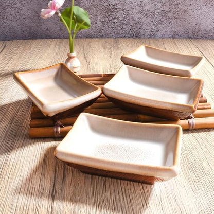 Ceramic Soy Sauce Dish Set of 4