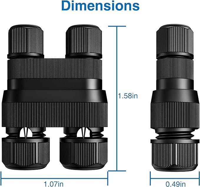 SUNVIE Fastlock2 Low Voltage Wire Connector Landscape Lighting Connectors 12-18