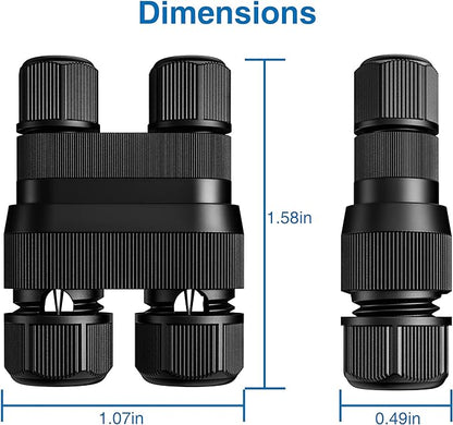 SUNVIE Fastlock2 Low Voltage Wire Connector Landscape Lighting Connectors 12-18