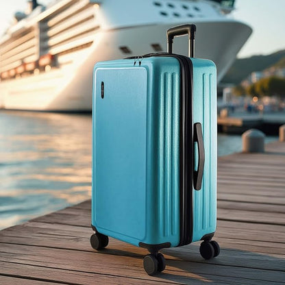 Luggage Sets 2 Piece, 24 Inch Suitcase and 28 Inch Luggage with Spinner Wheels, Durable Hard Shell Suitcase Set, Expandable Travel Suitcases with Wheels, Teal