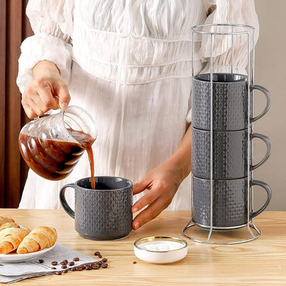 Hasense Coffee Mugs Set of 4