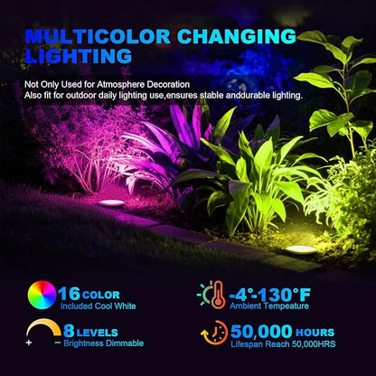 4 Pack 3w 12v Low Voltage In-ground Lights LED Landscape Light Waterproof IP67