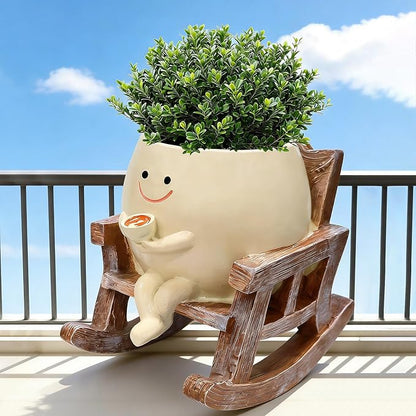 Smiley Face Planter Pot, Cute Plant Pots