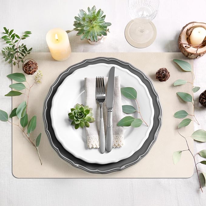 comfoyar Faux Leather Placemats