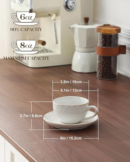MALACASA 8 OZ Cappuccino Cups