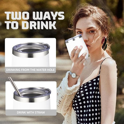 12oz/4 Pack Wine Tumbler Glasses