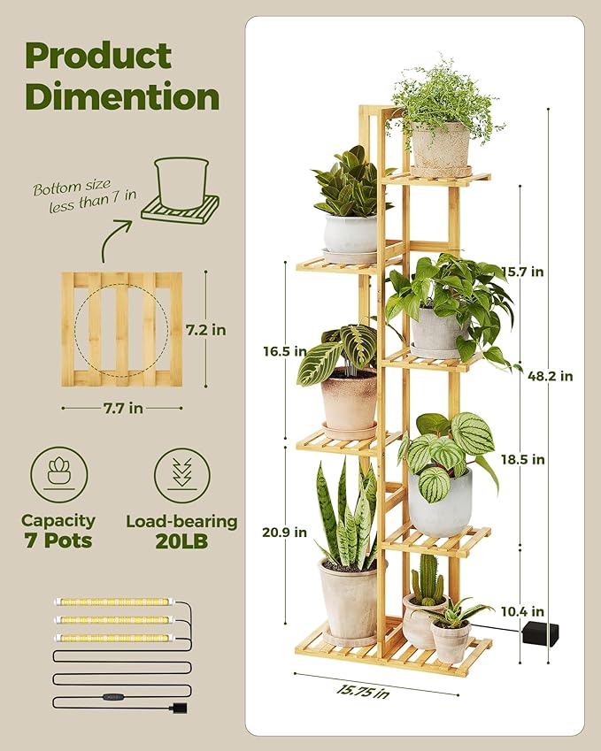 Bamworld Bamboo Plant Stand