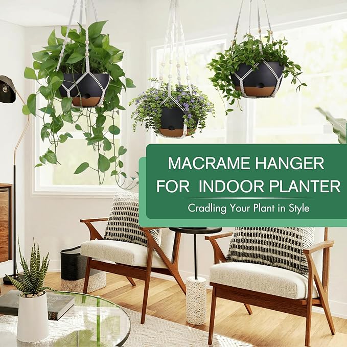 3 Pack 8/10/12 Inch Hanging Planters