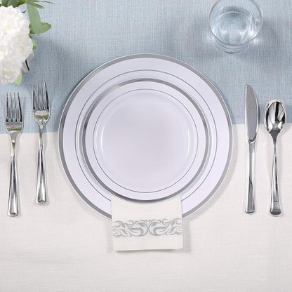 FOCUSLINE 175 Count Silver Dinnerware Set